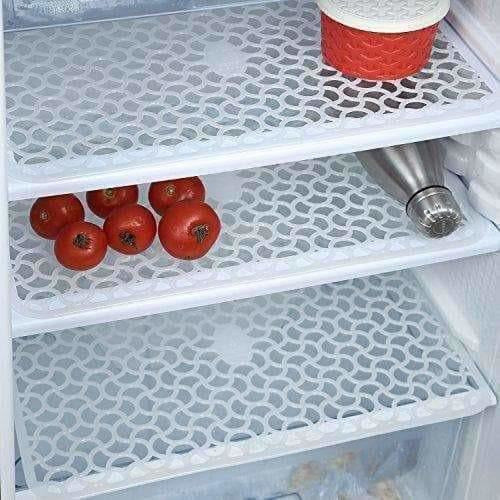 Plastic Anti-Slip Fridge Drawer Mat - Set of 6 | Grocsy