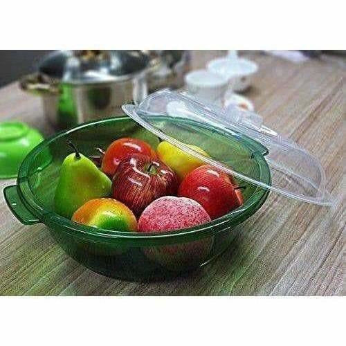Multipurpose Double Layer Plastic Sieve Drainer Bowl | Grocsy