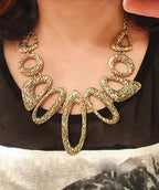 Gold-Toned Alloy Designer Necklace - The Pari | Grocsy
