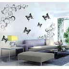 Lovely Black Butterflies Wall Sticker | Grocsy