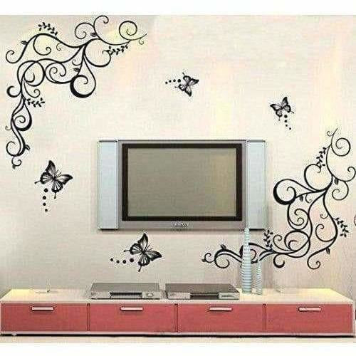 Lovely Black Butterflies Wall Sticker | Grocsy