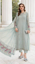 Anaita Sea-Green Fox Georgette Suit With Embroidered Sequence Work | Grocsy