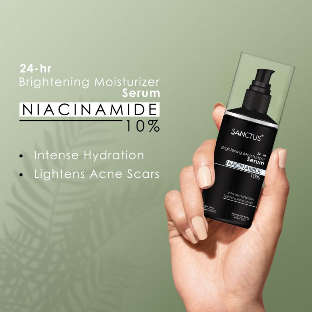 SANCTUS 24-Hr Brightening 10% Niacinamide Moisturizer Serum Lotion | Grocsy