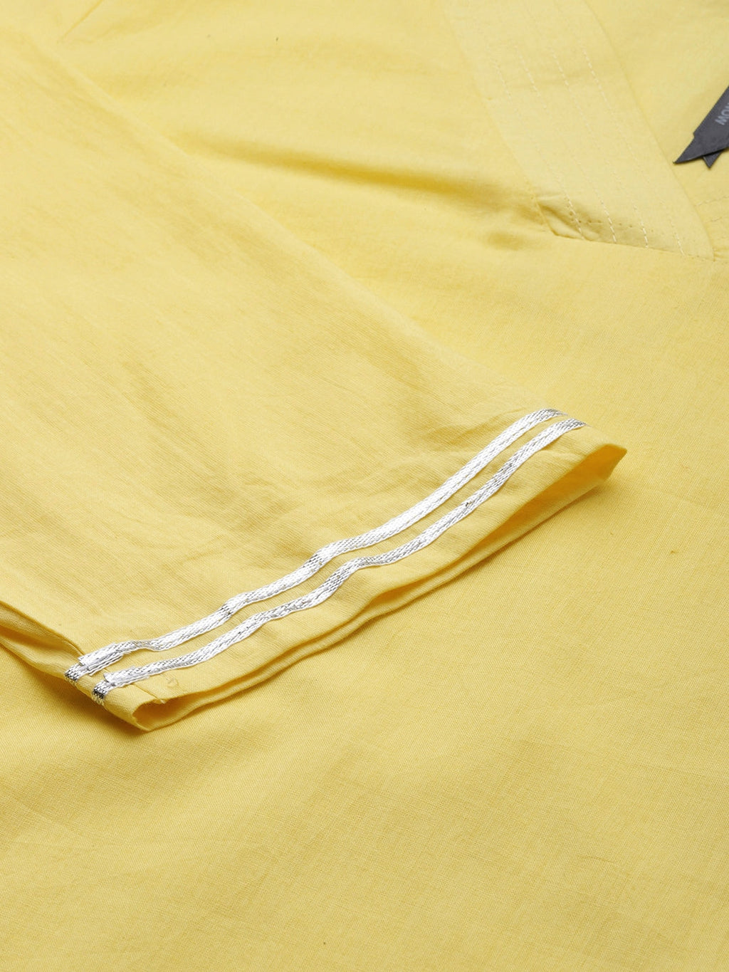 HERE&NOW Women Regular Gotta Patti Pure Cotton Kurta with Trousers | Grocsy