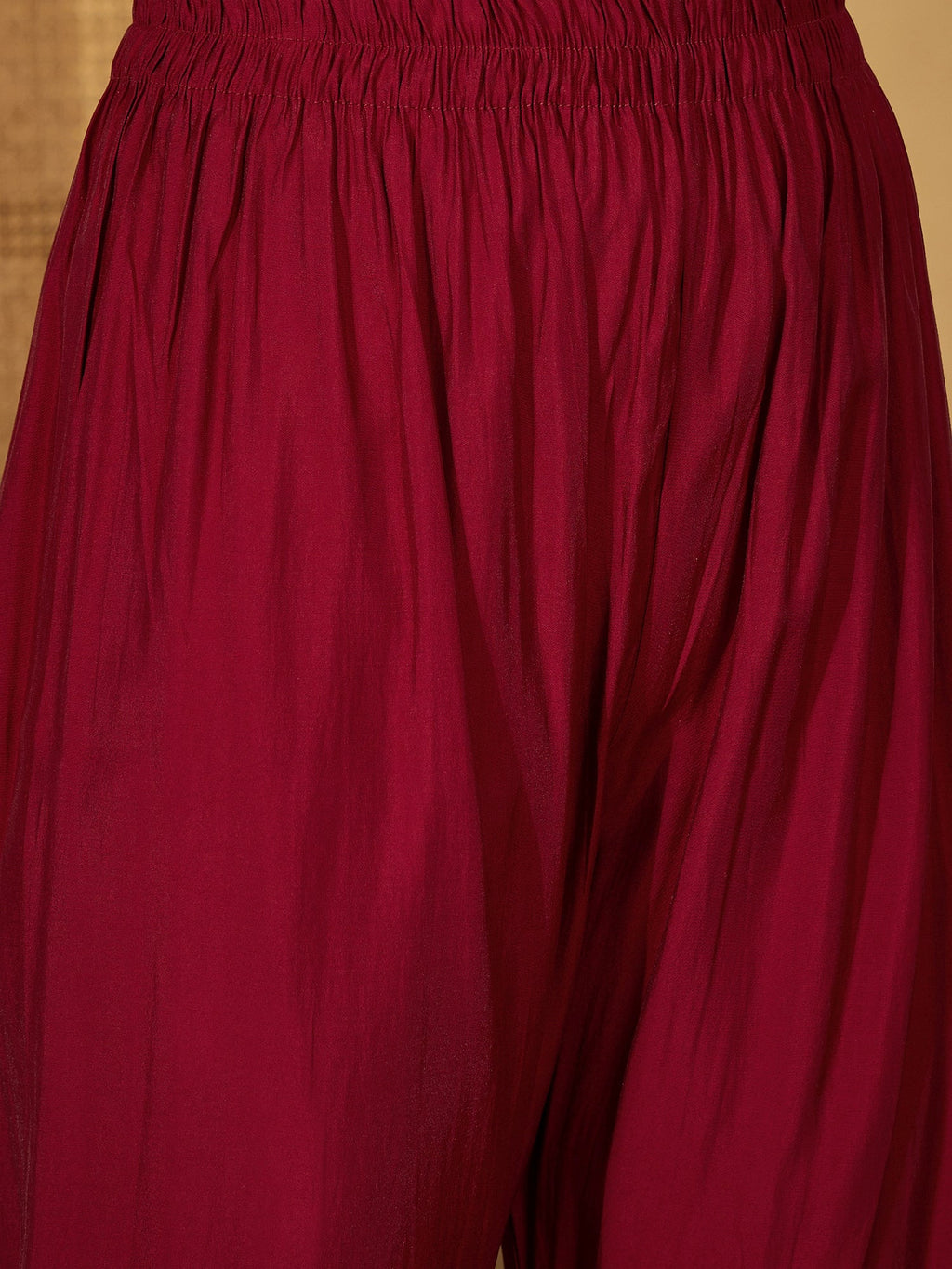 Joban Fashion Maroon Silk Embroidery Readymade Kurta Set | Grocsy