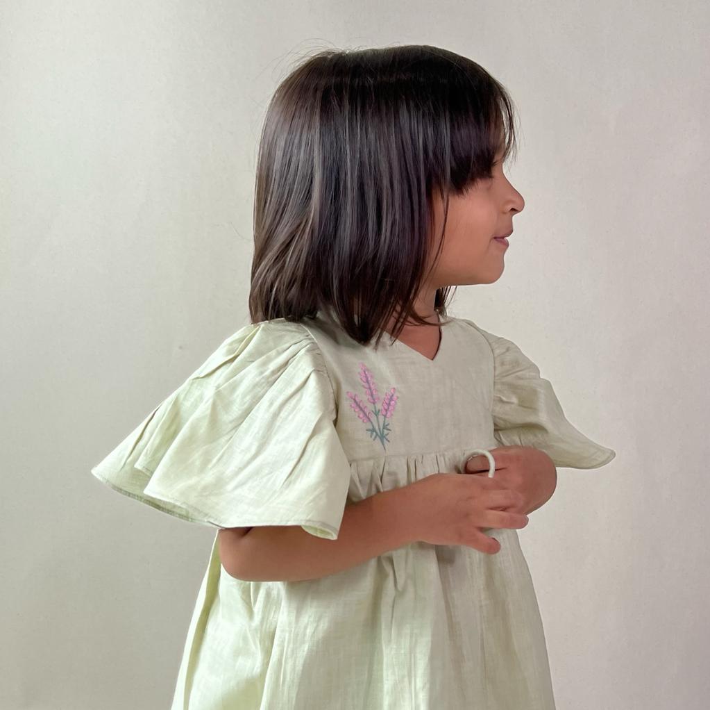 ArthLife Pale Green Angrakha Dress | Grocsy