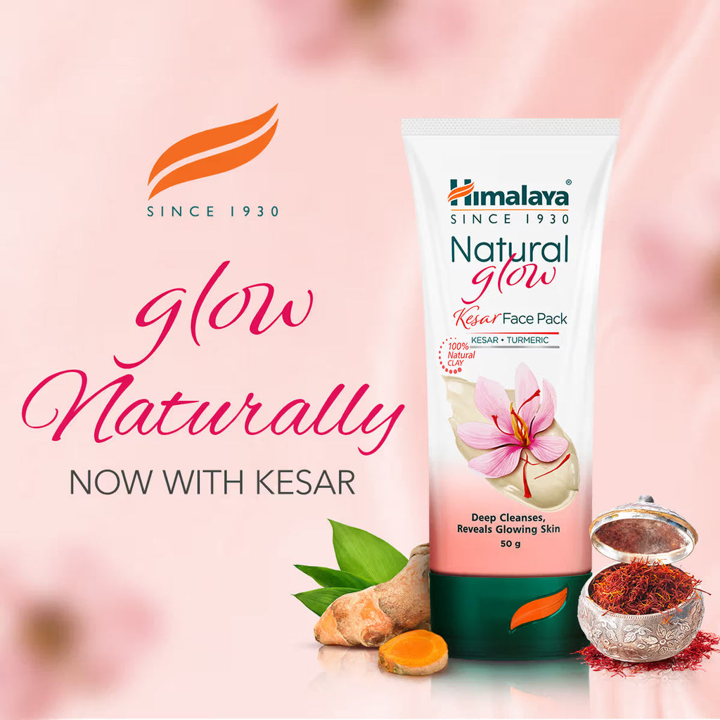 Himalaya Natural Glow Kesar Face Pack | Ayurvedic Saffron Face Mask for Radiant Skin - Swadesiicart