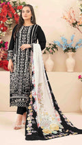 Anaita Black Cambric Cotton Suit with Embroidery & Khatli Work | Grocsy