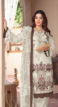 Anaita White Chiffon Suit with Embroidery & Sequence Work | Grocsy