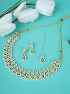 Divisha Alloy Gold-plated Pearl Jewellery Set | Grocsy