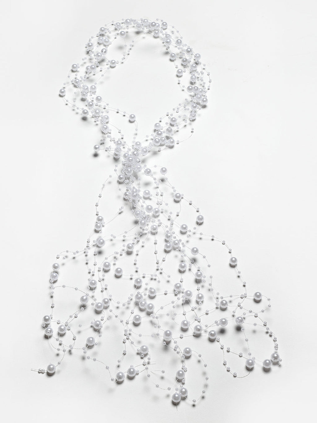 Panash Women White Pearls Embellished Tiara | Grocsy