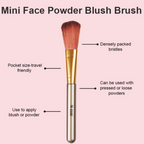 Bronson Professional Mini Face Powder Blush Brush | Grocsy