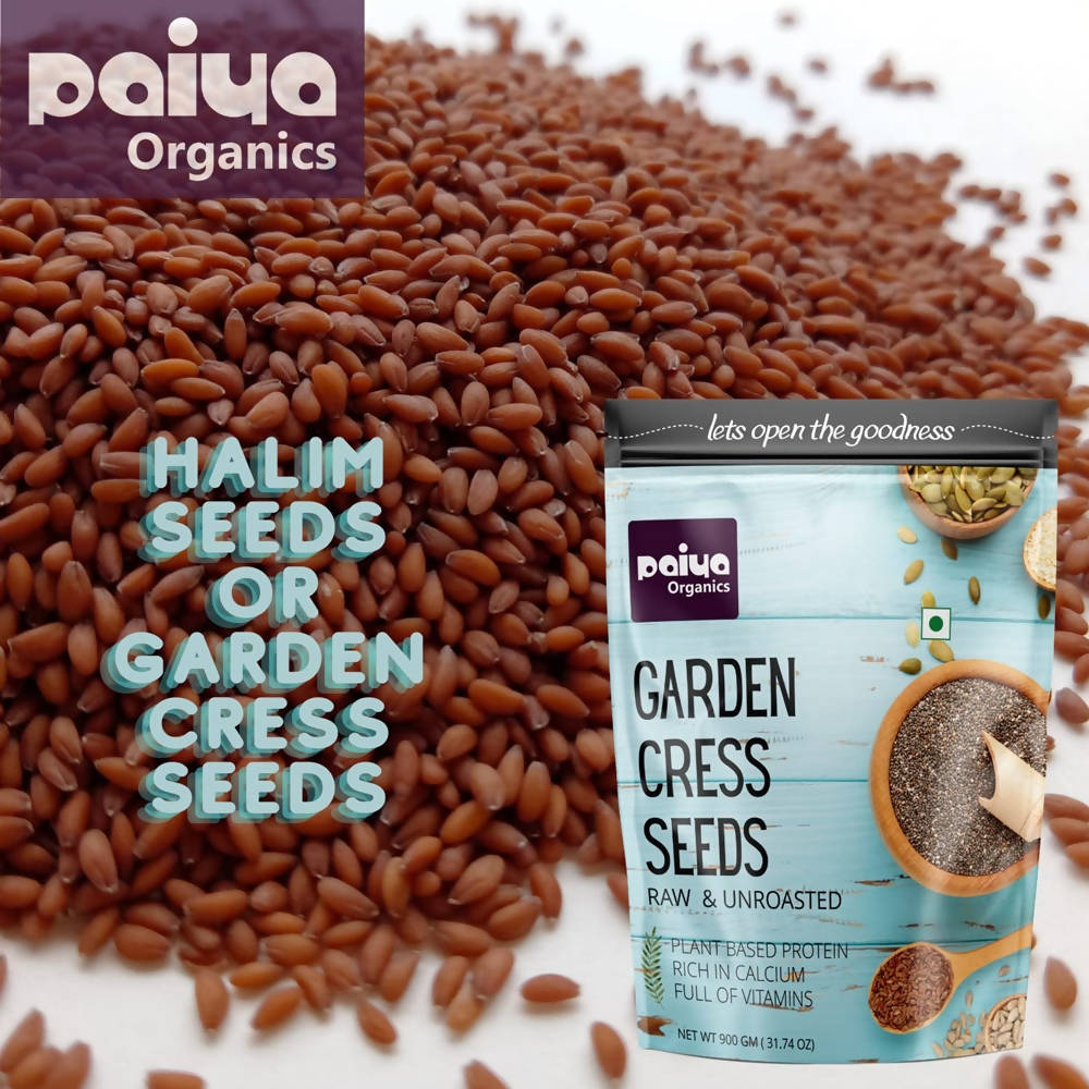 Paiya Organics Garden Cress Seeds Raw & Unroasted | Grocsy