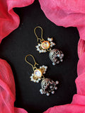 Joban Fashion Women White Kundan Top With Oxidized Jhumki Earring | Grocsy