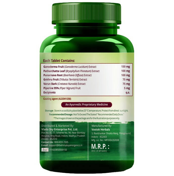 Himalayan Organics Plant - Based Kidney Detox Tablets | Grocsy