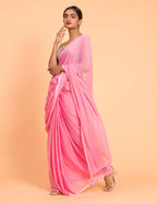 Suta Pink Embellished Sequinned Pure Cotton Saree | Grocsy