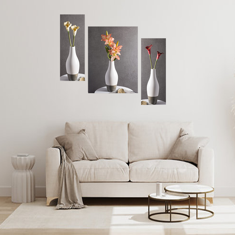 Tehzeeb Creations Set Of 3 Digital Wall Painting | Grocsy