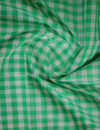 Light Green Colour With Checks Pure Mangalgiri Cotton Saree By Gayathri Reddy Designer Studio | Grocsy