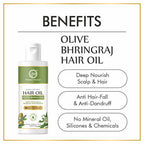 Nuerma Science Olive Bhringraj Hair Oil to Fight Hair Loss & Promote Hair Growth | Grocsy