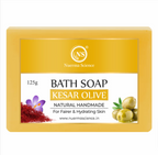Nuerma Science Kesar Olive Bath Soap | Brightens & Nourishes Skin | Grocsy