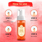 Omeo Calendula Foaming Face Wash - Gentle, Daily Use, Safe For All Skin Types | Grocsy