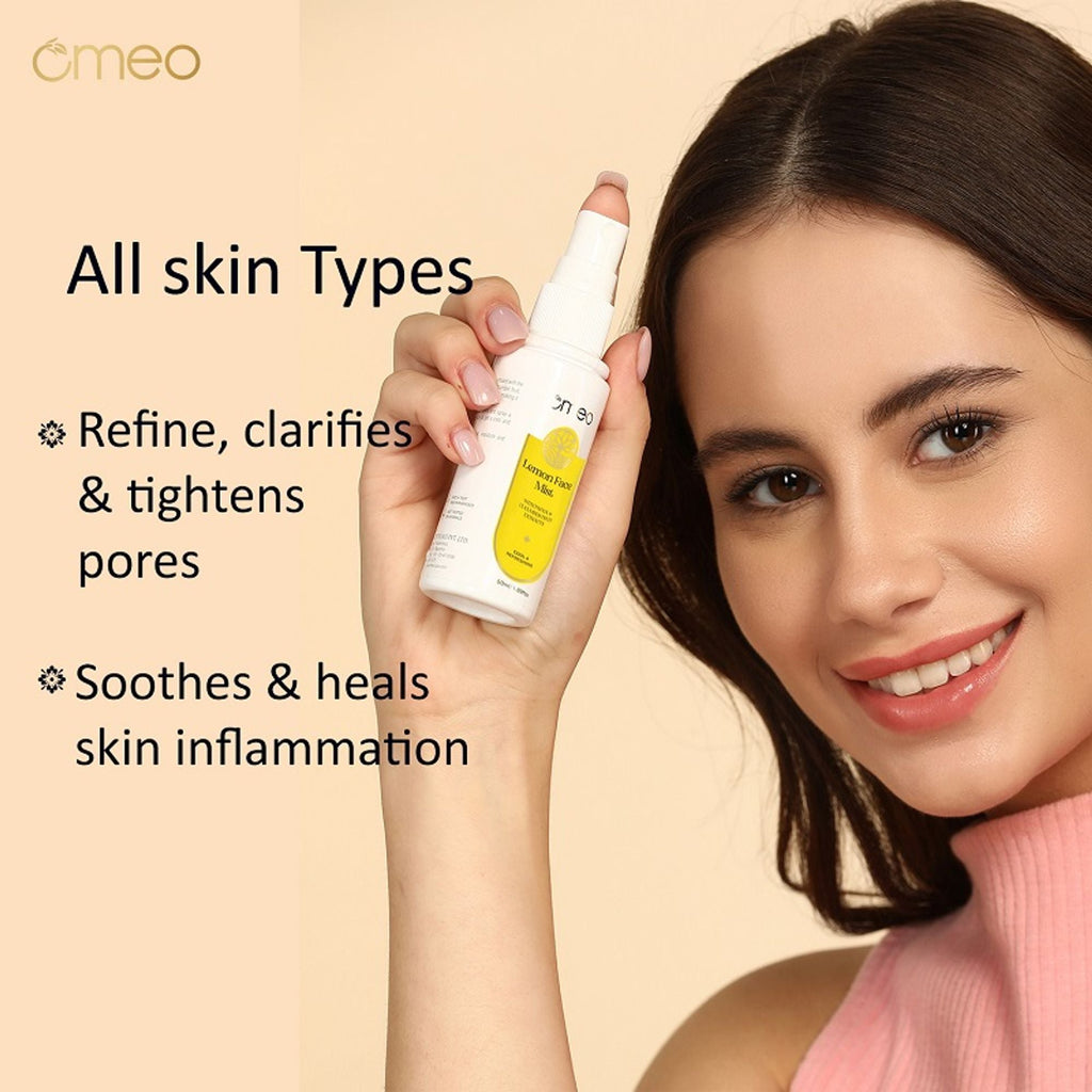 Omeo Lemon Face Mist With Papaya & Cucumber Extract - Cool & Refershing | Grocsy