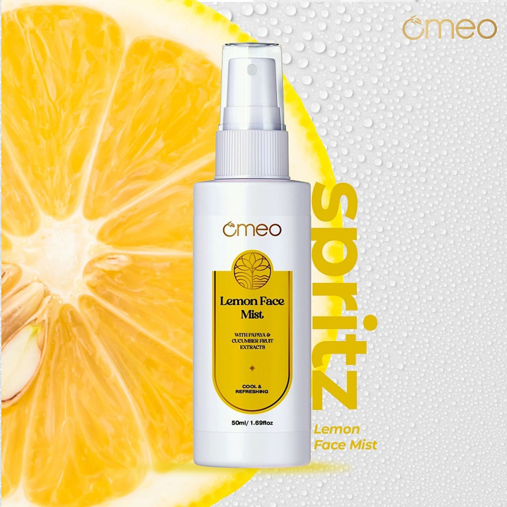 Omeo Lemon Face Mist With Papaya & Cucumber Extract - Cool & Refershing | Grocsy