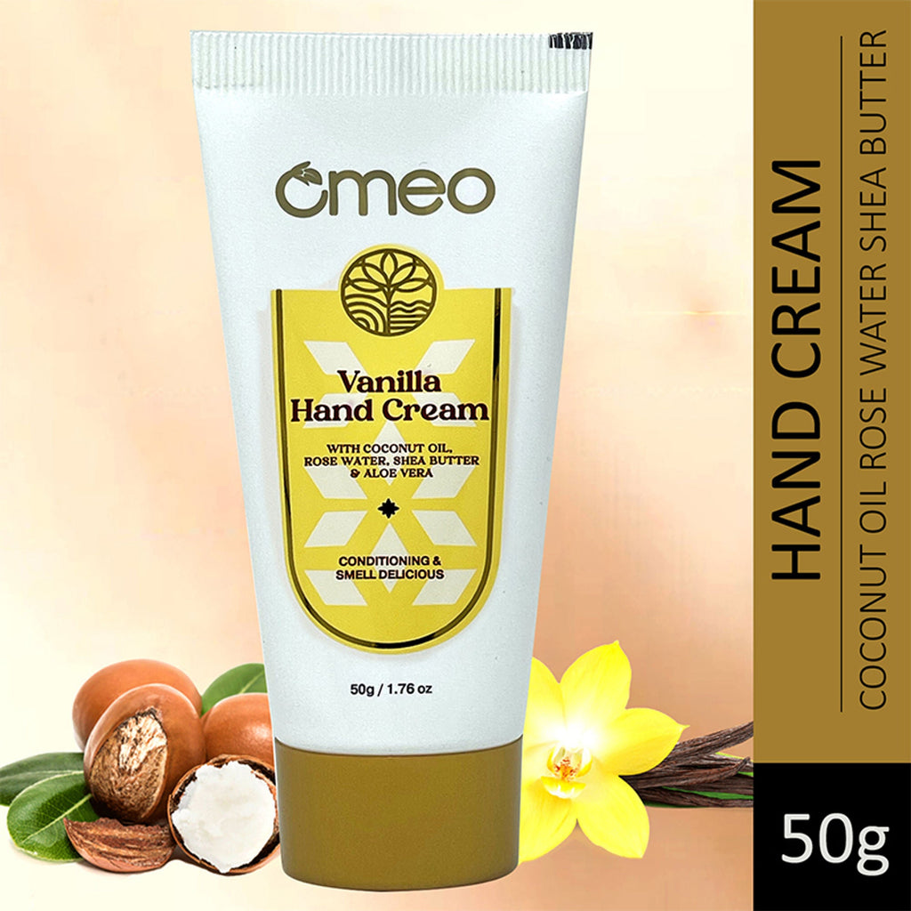 Omeo Vanilla Hand Cream - For Glowing & Hydrated Hands | Grocsy