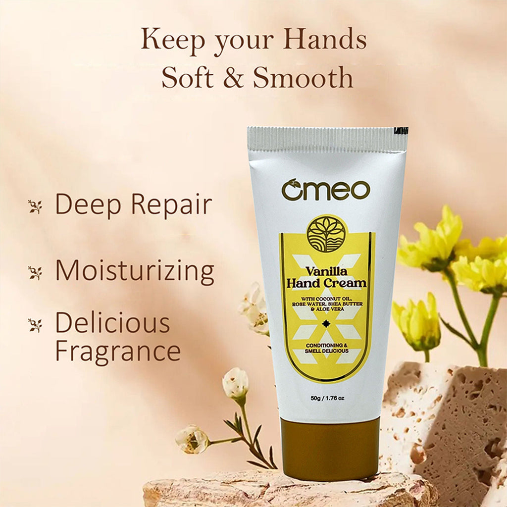 Omeo Vanilla Hand Cream - For Glowing & Hydrated Hands | Grocsy