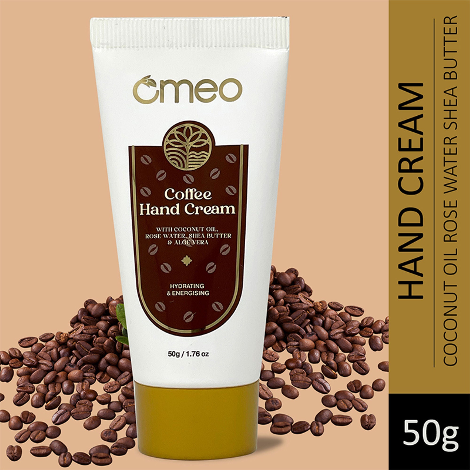 Omeo Coffee Hand Cream - For Glowing & Hydrated Hands | Grocsy