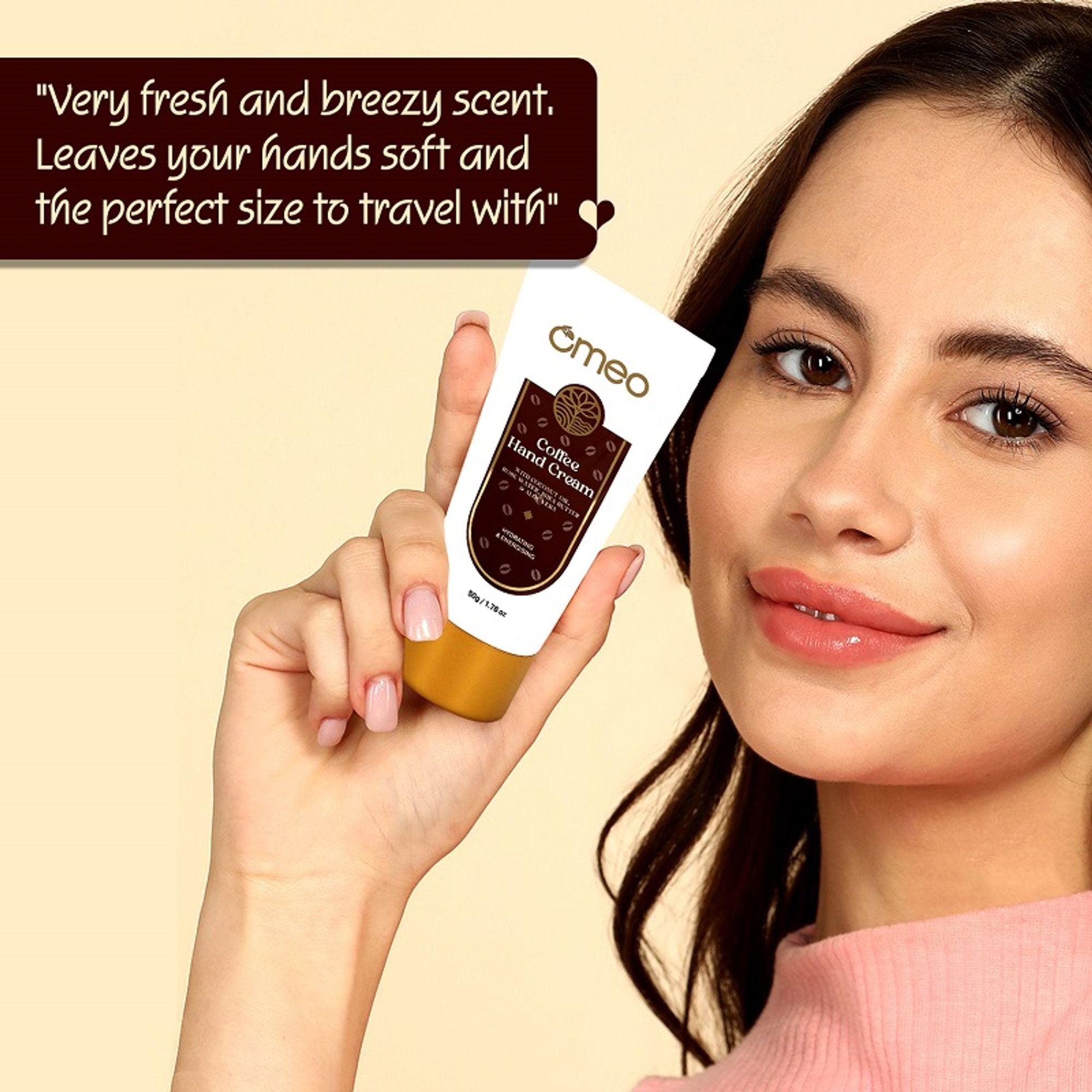 Omeo Coffee Hand Cream - For Glowing & Hydrated Hands | Grocsy