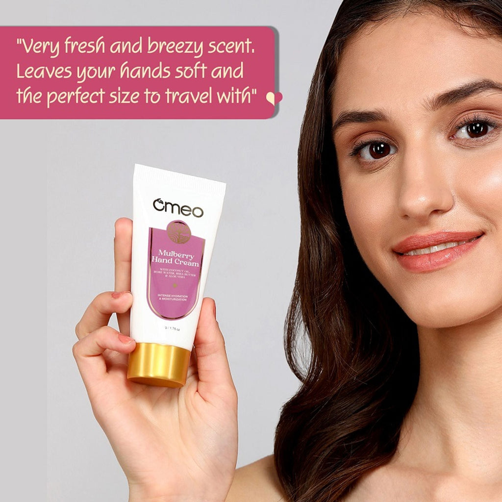 Omeo Mulberry Hand Cream - For Glowing & Hydrated Hands | Grocsy