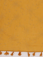 Souchii Mustard Solid Dupatta | Grocsy