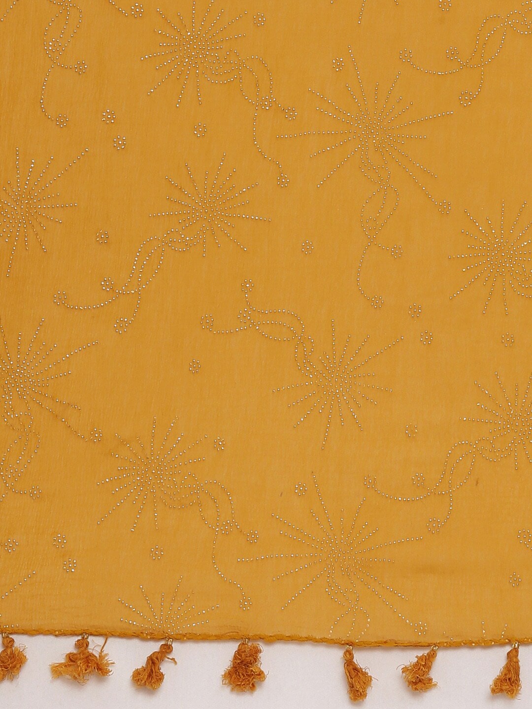 Souchii Mustard Solid Dupatta | Grocsy