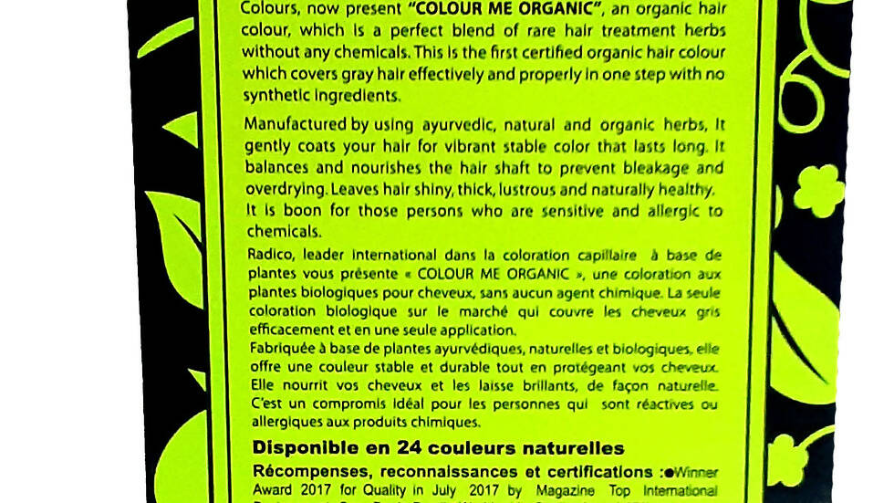 Radico Organic Hair Colour-Dark Ash Blonde | Grocsy