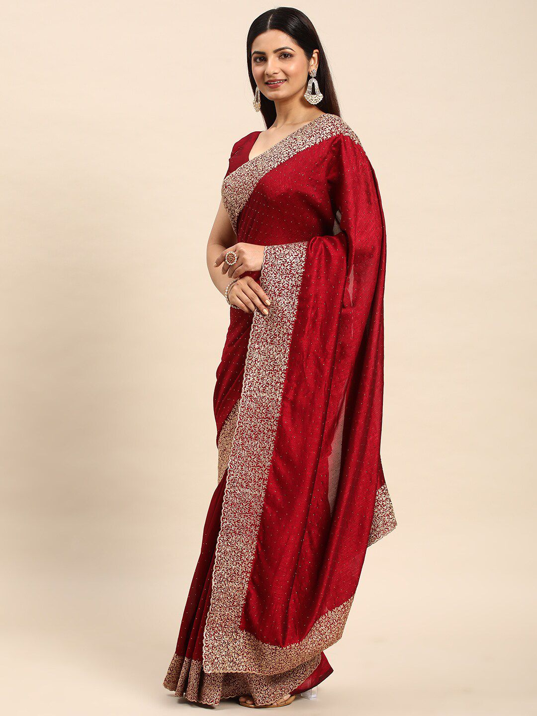 kasee Embellished Embroidered Saree | Grocsy