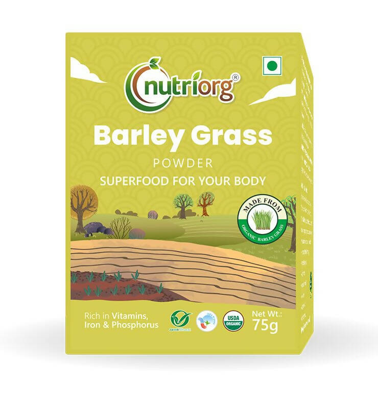Nutriorg Certified Organic Barley Grass Powder | Grocsy