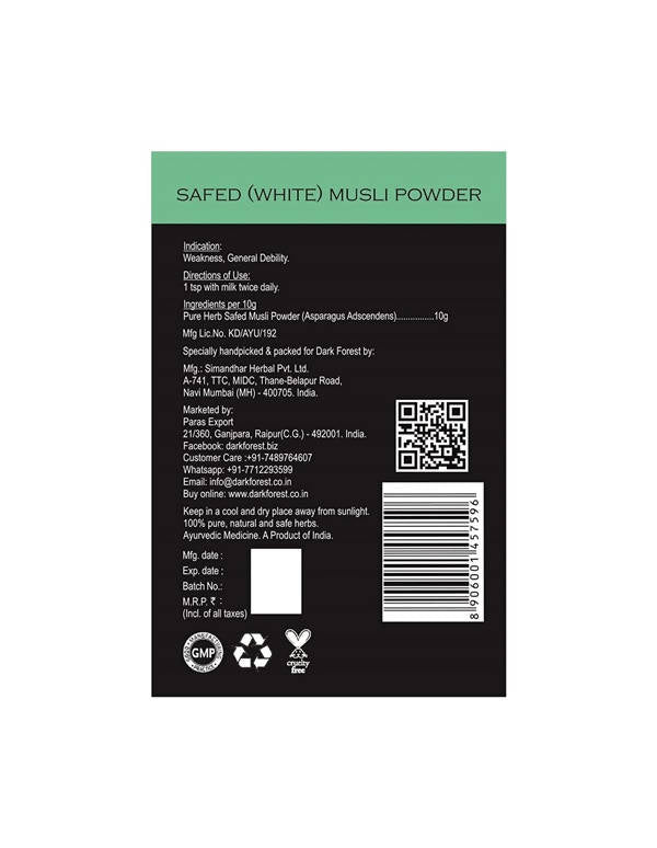 Dark Forest Safed Musli Powder | Grocsy