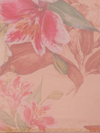 Saree Mall Pink Floral Printed Organza Sarees | Grocsy