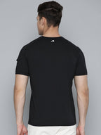Alcis Men Black & White Typography Printed T-shirt | Grocsy