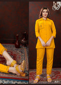 Monjolika Fashion Yellow Maaza Cotton With Hand Work Trendy Co Ord Set | Grocsy