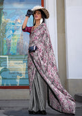 Monjolika Fashion Printed Satin Multi Colour Classic Saree | Grocsy