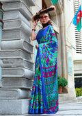 Monjolika Fashion Printed Satin Multi Colour Classic Saree | Grocsy