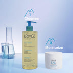Uriage Cleansing Oil with 25% Glycerin Dermat Recommended Gently Cleanses & Moisturizes Face & Body | Grocsy