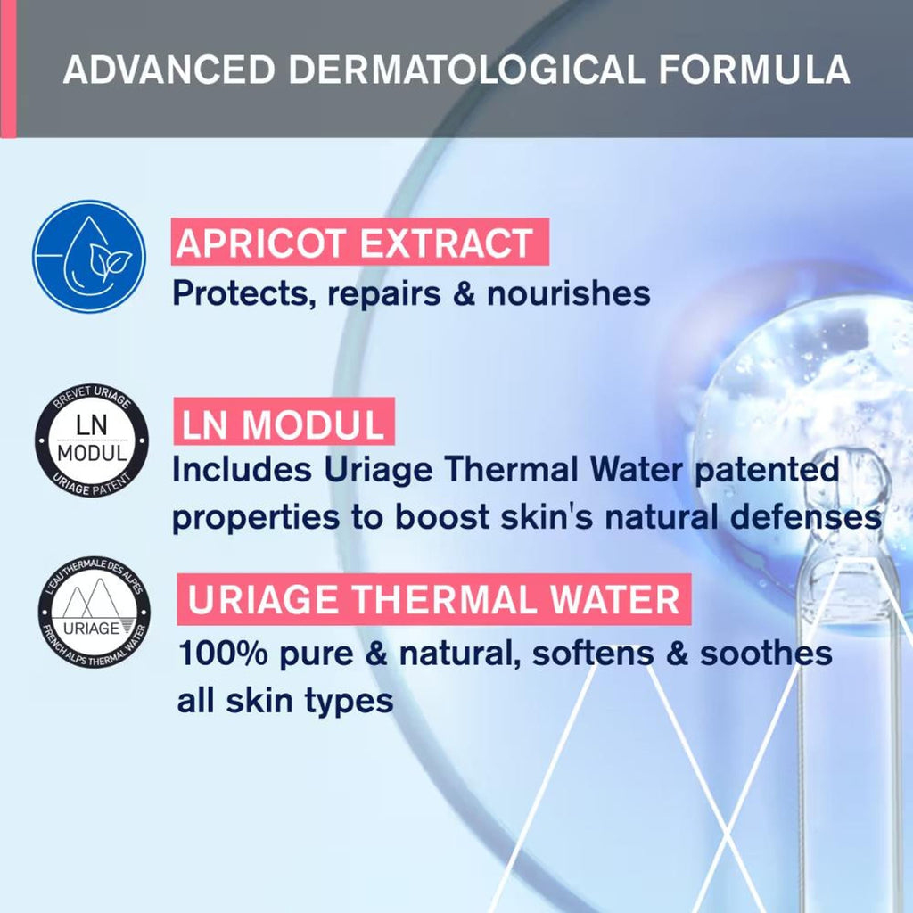 Uriage Thermal Micellar Water for Sensitive Skin Removes Makeup from Face & Eyes Dermat Recommended | Grocsy
