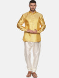 Sethukrishna Gold-Toned Mens Kurta with Pyjamas | Grocsy
