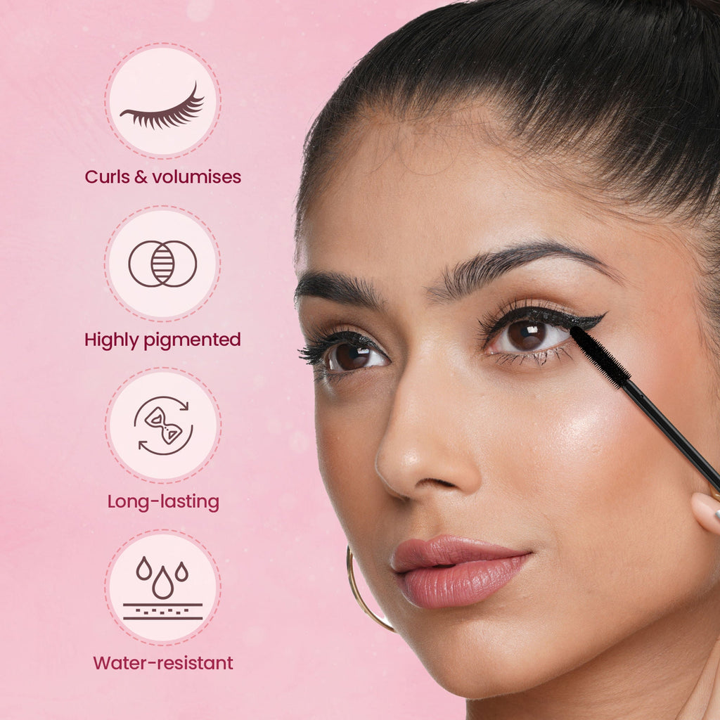 Swiss Beauty Precision Thickening Long Lash Mascara ,Waterproof , Smudge-Proof - Black | Grocsy