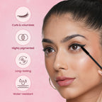 Swiss Beauty Precision Thickening Long Lash Mascara ,Waterproof , Smudge-Proof - Black | Grocsy