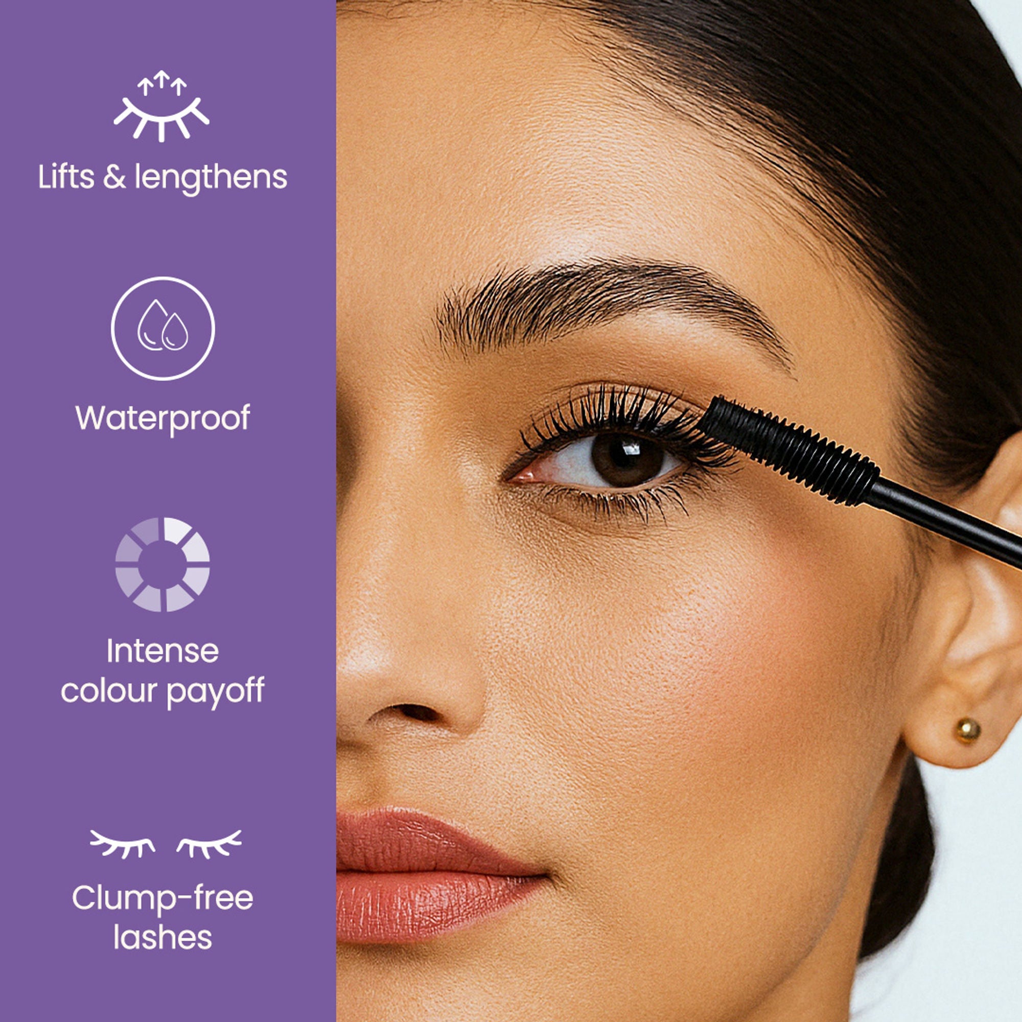 Swiss Beauty Bold Eyes Super Lash Mascara Waterproof - Black | Grocsy