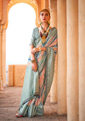 Monjolika Fashion Viscose Multi Colour Foil Print Contemporary Saree | Grocsy